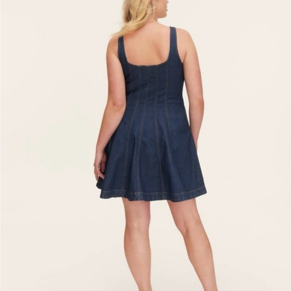 Women's Denim Seamed Mini Dress - kate spade new york x Target Dark Blue - Picture 2 of 9